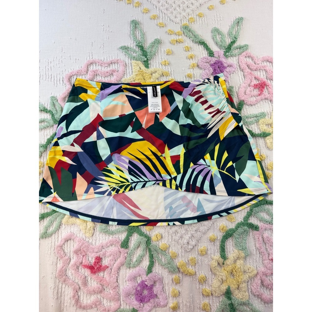 Jantzen Tropical Utopia Swim Skirt Palm Leaf‎ Print Wrap Front Size 6 JZ23733C - Picture 2 of 8